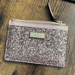 Kate Spade Glittery Pink Card Holder